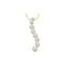 10kt Yellow Gold Women's Round Diamond Journey Graduated Pendant 1-10 Cttw - FREE Shipping (US/CAN)-Gold & Diamond Pendants & Necklaces-JadeMoghul Inc.