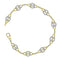 10kt Yellow Gold Women's Round Diamond Linked Circle Fashion Bracelet 1-2 Cttw - FREE Shipping (US/CAN)-Gold & Diamond Bracelets-JadeMoghul Inc.