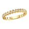 10kt Yellow Gold Womens Round Diamond Ovals Stackable Band Ring 1-10 Cttw-Gold & Diamond Rings-JadeMoghul Inc.