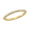 10kt Yellow Gold Women's Round Diamond Single Row Stackable Band Ring 1/8 Cttw - FREE Shipping (US/CAN)-Rings And Bands-5-JadeMoghul Inc.