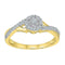 10kt Yellow Gold Womens Round Diamond Solitaire Bridal Wedding Engagement Ring 1/4 Cttw-Gold & Diamond Engagement & Anniversary Rings-8.5-JadeMoghul Inc.