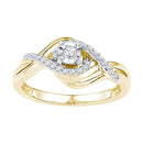 10kt Yellow Gold Women's Round Diamond Solitaire Bridal Wedding Engagement Ring 1/5 Cttw - FREE Shipping (US/CAN)-Gold & Diamond Engagement & Anniversary Rings-7.5-JadeMoghul Inc.