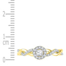 10kt Yellow Gold Women's Round Diamond Solitaire Bridal Wedding Engagement Ring 1/5 Cttw - FREE Shipping (US/CAN)-Wedding Jewelry-5-JadeMoghul Inc.