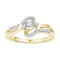 10kt Yellow Gold Womens Round Diamond Solitaire Bridal Wedding Engagement Ring 1/6 Cttw-Gold & Diamond Engagement & Anniversary Rings-5-JadeMoghul Inc.