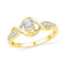 10kt Yellow Gold Women's Round Diamond Solitaire Twist Promise Bridal Ring 1/6 Cttw - FREE Shipping (US/CAN)-Gold & Diamond Promise Rings-5-JadeMoghul Inc.