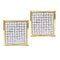 10kt Yellow Gold Women's Round Diamond Square Cluster Earrings 1-4 Cttw - FREE Shipping (USA/CAN)-Gold & Diamond Earrings-JadeMoghul Inc.