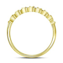 10kt Yellow Gold Women's Round Diamond Stackable Band Ring 1-10 Cttw - FREE Shipping (US/CAN)-Gold & Diamond Rings-JadeMoghul Inc.