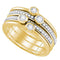 10kt Yellow Gold Women's Round Diamond Stackable Band Ring 1/2 Cttw - FREE Shipping (US/CAN)-Gold & Diamond Rings-5-JadeMoghul Inc.