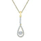 10kt Yellow Gold Women's Round Moving Twinkle Diamond Teardrop Pendant 1-5 Cttw - FREE Shipping (US/CAN)-Gold & Diamond Pendants & Necklaces-JadeMoghul Inc.