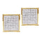 10kt Yellow Gold Women's Round Pave-set Diamond Square Cluster Earrings 7-8 Cttw - FREE Shipping (USA/CAN)-Gold & Diamond Earrings-JadeMoghul Inc.