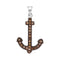 10kWhite Gold Cognac-brown Color Enhanced Diamond Women's Anchor Nautical Pendant 1-5 Cttw - FREE Shipping (US/CAN)-Gold & Diamond Pendants & Necklaces-JadeMoghul Inc.