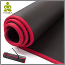 10MM Extra Thick 183cmX61cm High Quality NRB Non-slip Yoga Mats For Fitness Tasteless Pilates Gym Exercise Pads with Bandages JadeMoghul Inc. 