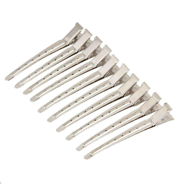 10pcs Hair Clips Barrettes Headwear Stainless Hairdressing Clips Clamp Salon Hairpins Hair Accessories DIY Hair Styling Tools--JadeMoghul Inc.