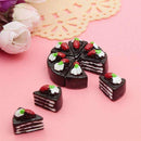 10PCS Kawaii Flat Back DIY Miniature Artificial Fake Food Cake Resin Cabochon Decorative Craft Play Doll House Toy-Coffee Strawberry-JadeMoghul Inc.