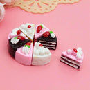 10PCS Kawaii Flat Back DIY Miniature Artificial Fake Food Cake Resin Cabochon Decorative Craft Play Doll House Toy-Coffee Strawberry-JadeMoghul Inc.