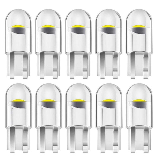 10PCS New T10 W5W WY5W 168 501 192 2825 COB LED Car Wedge Parking Light Side Door Bulb Instrument Lamp Auto License Plate Lights JadeMoghul Inc. 