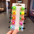 10PCS/Set New Girls Cute Cartoon Ice Cream Unicorn Hair Clips Kids Lovely Hairpins Headband Barrettes Fashion Hair Accessories AExp