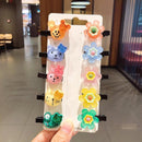 10PCS/Set New Girls Cute Cartoon Ice Cream Unicorn Hair Clips Kids Lovely Hairpins Headband Barrettes Fashion Hair Accessories AExp