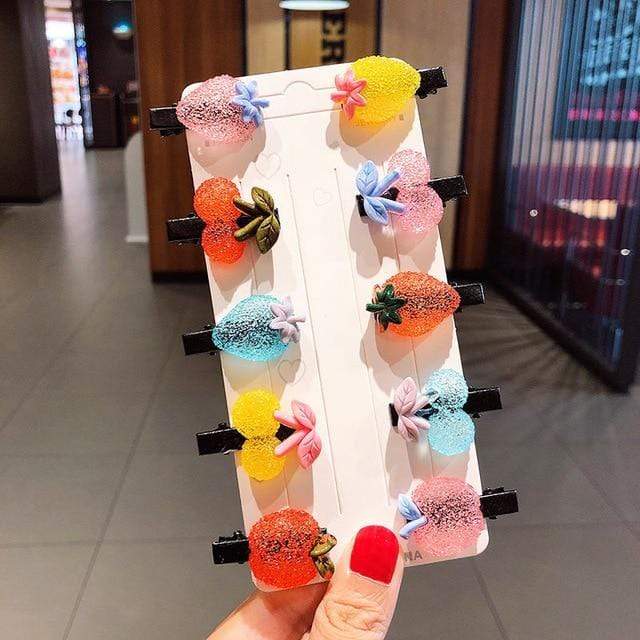 10PCS/Set New Girls Cute Cartoon Ice Cream Unicorn Hair Clips Kids Lovely Hairpins Headband Barrettes Fashion Hair Accessories JadeMoghul Inc. 