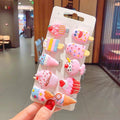 10PCS/Set New Girls Cute Cartoon Ice Cream Unicorn Hair Clips Kids Lovely Hairpins Headband Barrettes Fashion Hair Accessories JadeMoghul Inc. 