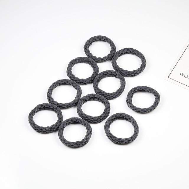 10PCS Women Girls Simple Basic Elastic Hair Bands Ties Scrunchie Ponytail Holder Rubber Bands Fashion Headband Hair Accessories AExp