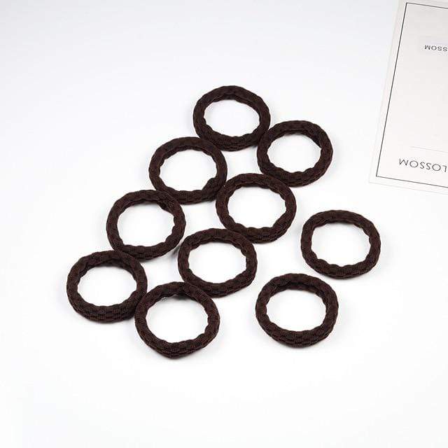 10PCS Women Girls Simple Basic Elastic Hair Bands Ties Scrunchie Ponytail Holder Rubber Bands Fashion Headband Hair Accessories JadeMoghul Inc. 
