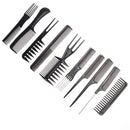 10pcs/Set Professional Hair Brush Comb Salon Barber Anti-static Hair Combs Hairbrush Hairdressing Combs Hair Care Styling Tools--JadeMoghul Inc.