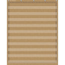 10POCKET POCKET CHART BURLAP 34X44-Learning Materials-JadeMoghul Inc.