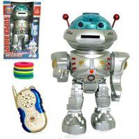 11" RC Dancing Robot w/ R/C Missle Disc Launcher-R/C Toys-JadeMoghul Inc.