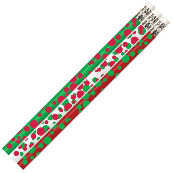 (12 DZ) DOTS OF CHRISTMAS PENCILS-Supplies-JadeMoghul Inc.