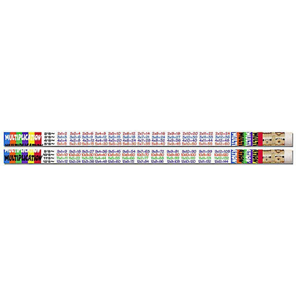 (12 DZ)MULTIPLICATION TABLE PENCILS-Supplies-JadeMoghul Inc.