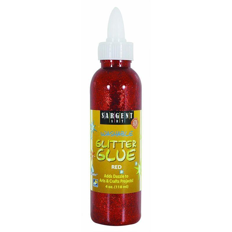 (12 EA) 4OZ GLITTER GLUE RED-Arts & Crafts-JadeMoghul Inc.