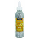 (12 EA) 4OZ GLITTER GLUE SILVER-Arts & Crafts-JadeMoghul Inc.