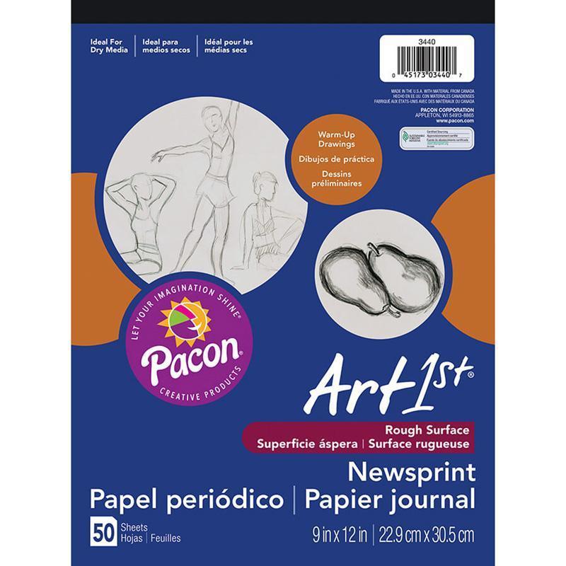 (12 EA) ART1ST NEWSPRINT PAD 9X12-Arts & Crafts-JadeMoghul Inc.