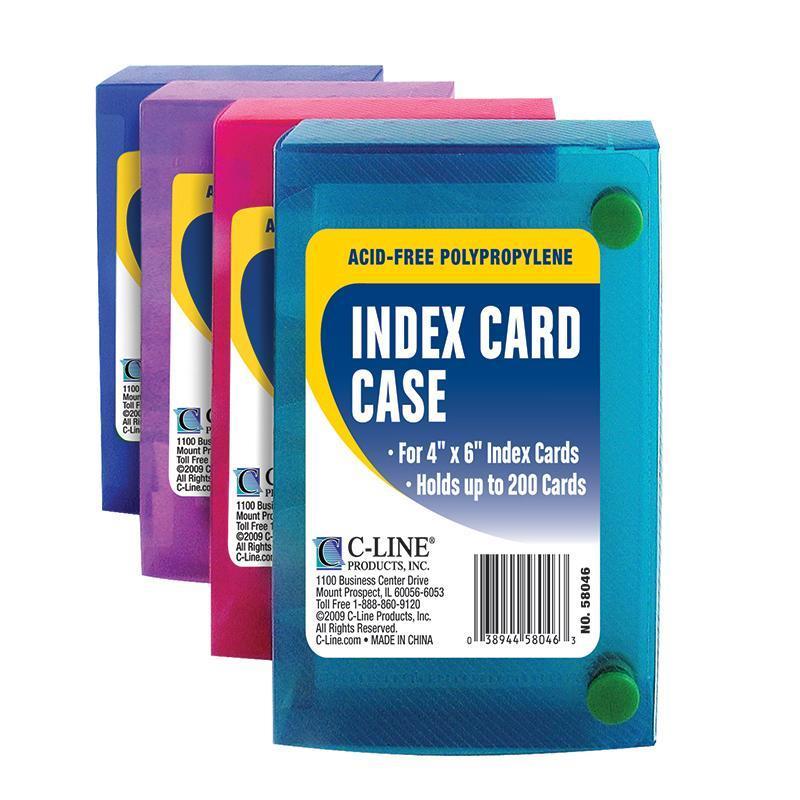 (12 Ea) C Line 4X6 Index Card Case-Supplies-JadeMoghul Inc.