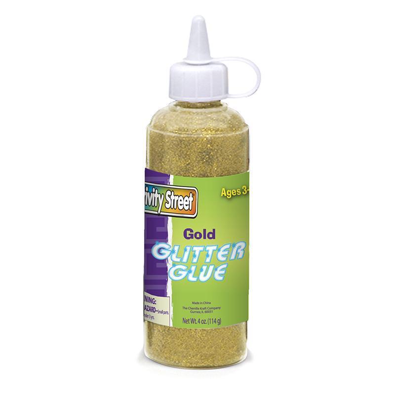 (12 EA) GLITTER GLUE GOLD 4 OZ-Arts & Crafts-JadeMoghul Inc.