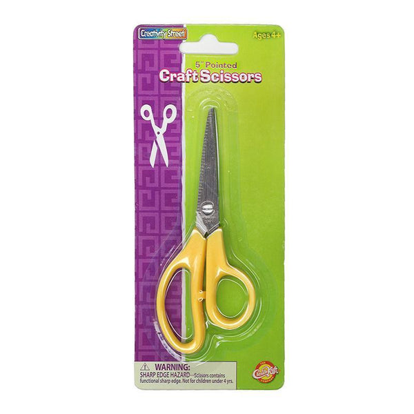 (12 EA) KID SCISSORS 5IN POINTED-Arts & Crafts-JadeMoghul Inc.