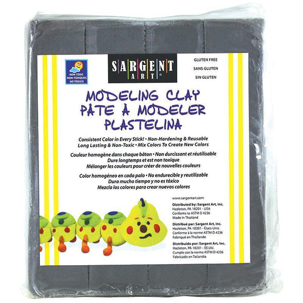 (12 EA) MODELING CLAY PLASTIC GRAY-Arts & Crafts-JadeMoghul Inc.