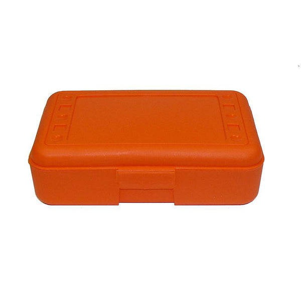 (12 EA) PENCIL BOX ORANGE-Arts & Crafts-JadeMoghul Inc.