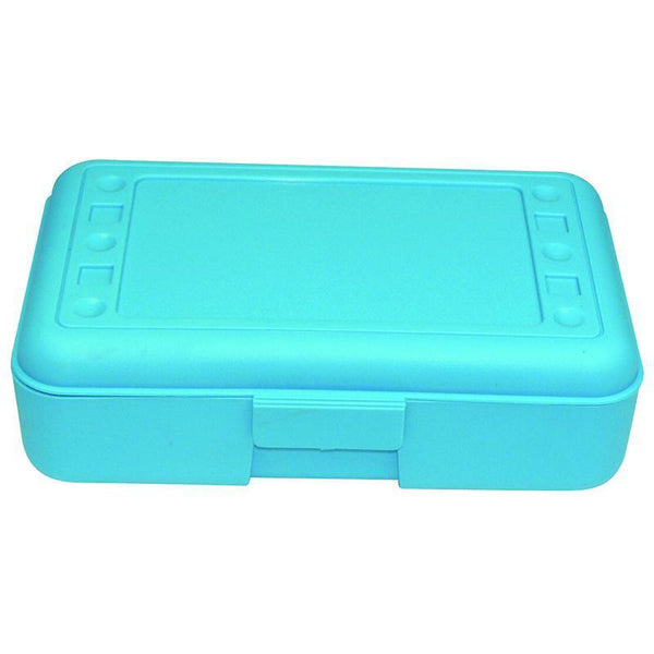 (12 EA) PENCIL BOX TURQUOISE-Arts & Crafts-JadeMoghul Inc.