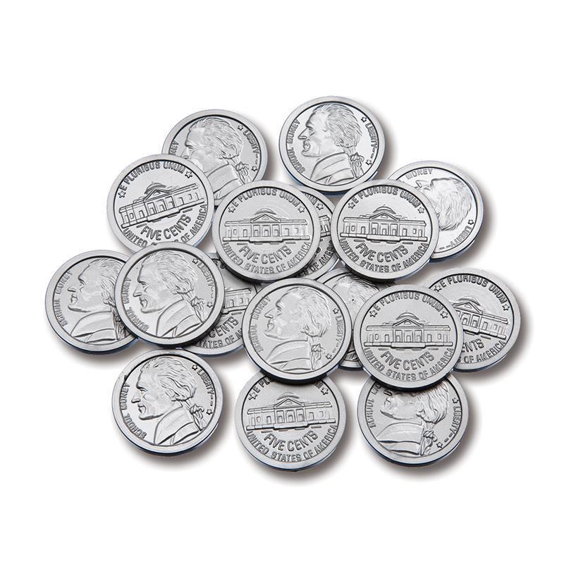 (12 EA) PLASTIC COINS 100 NICKELS-Toys & Games-JadeMoghul Inc.