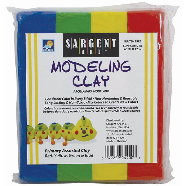 (12 EA) SARGENT ART MODELING CLAY-Arts & Crafts-JadeMoghul Inc.