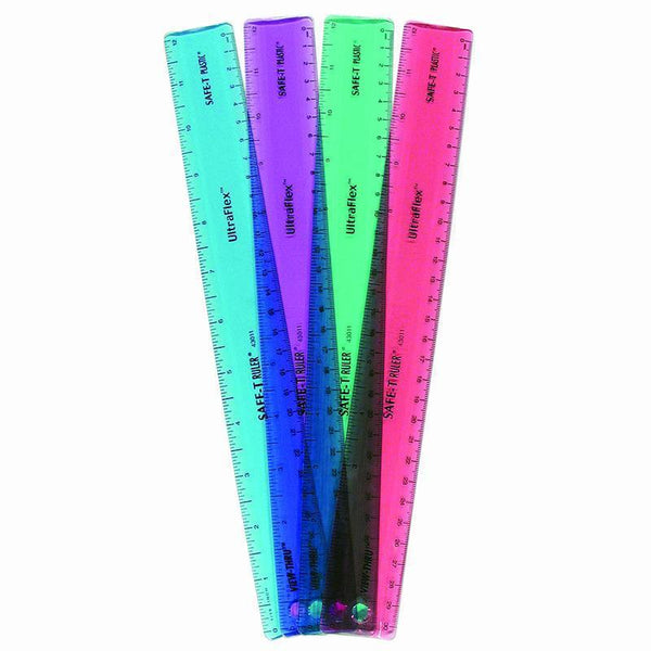 (12 EA) ULTRAFLEX SAFE-T RULER-Learning Materials-JadeMoghul Inc.