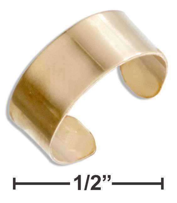12 KARAT GOLD FILLED 5MM PLAIN BAND EAR CUFF-Silver Ear Cuffs-JadeMoghul Inc.