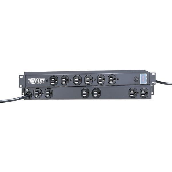 12-Outlet, 15-Amp 1U Rack-Mount Power Strip-Power Strips-JadeMoghul Inc.