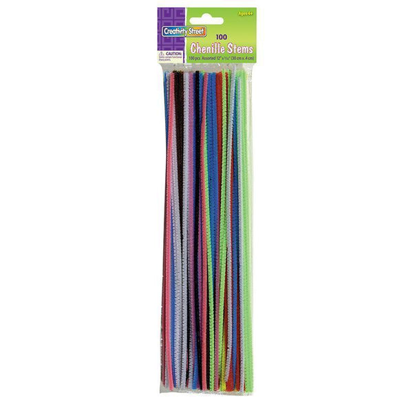 (12 PK) CHENILLE STEMS ASSTD 12IN-Arts & Crafts-JadeMoghul Inc.