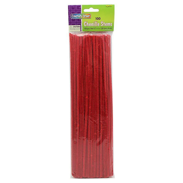 (12 PK) CHENILLE STEMS RED 12IN-Arts & Crafts-JadeMoghul Inc.