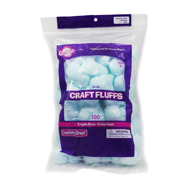 (12 PK) CRAFT FLUFFS BLUE 100-Arts & Crafts-JadeMoghul Inc.