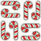 (12 PK) DAZZLE STICKERS CANDY CANES-Learning Materials-JadeMoghul Inc.