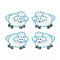 (12 PK) DAZZLE STICKERS LAMBS-Learning Materials-JadeMoghul Inc.